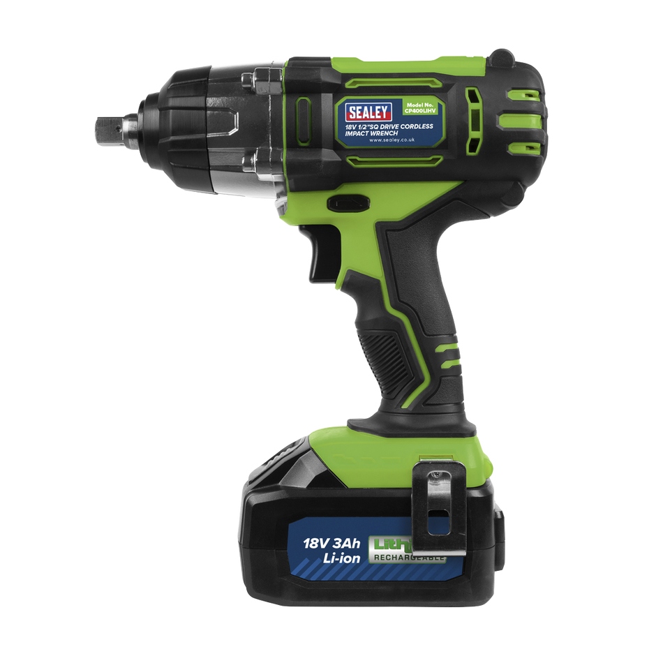Sealey CP400LIHV 18V 1/2"Sq Drive Cordless Impact Wrench