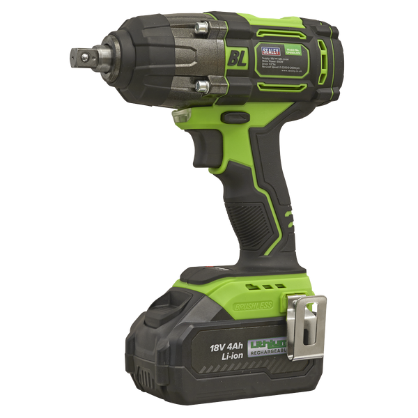 Sealey CP650LIHV Cordless Impact Wrench 18V 4Ah Lithium-ion 1/2"Sq Drive