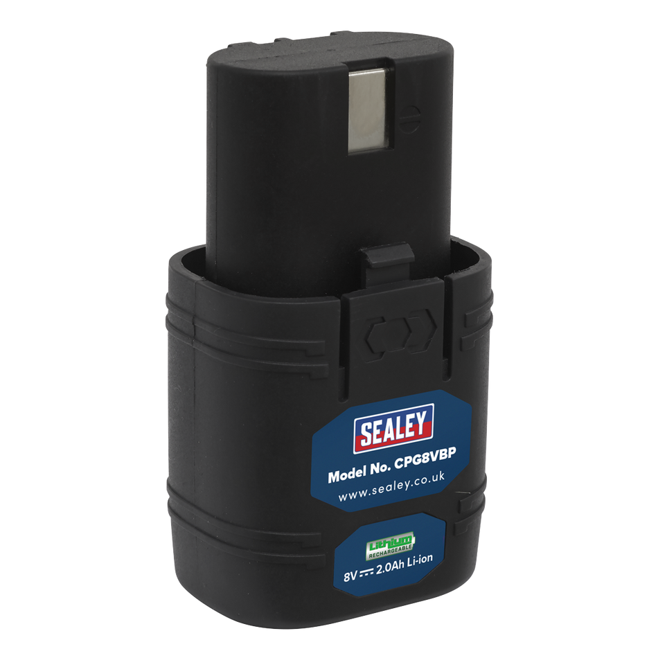 Sealey CPG8VBP 8V 2Ah Lithium-ion Power Tool Battery for CPG8V