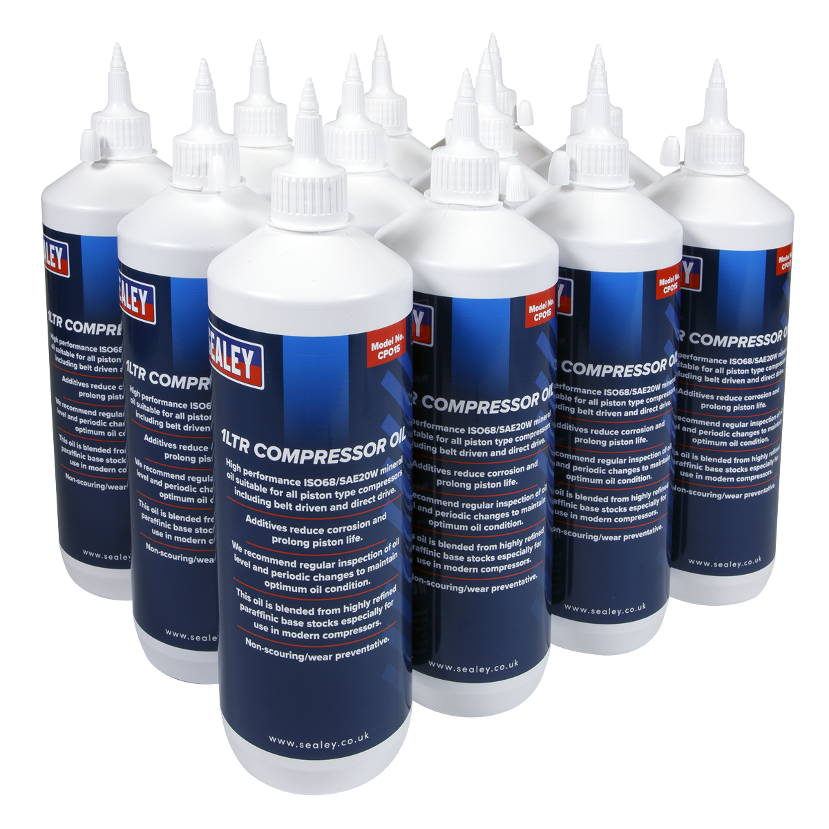 Sealey CPO/1 1L Compressor Oil - Pack of 12