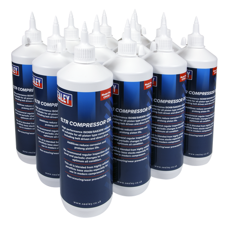 Sealey CPO/1 1L Compressor Oil - Pack of 12