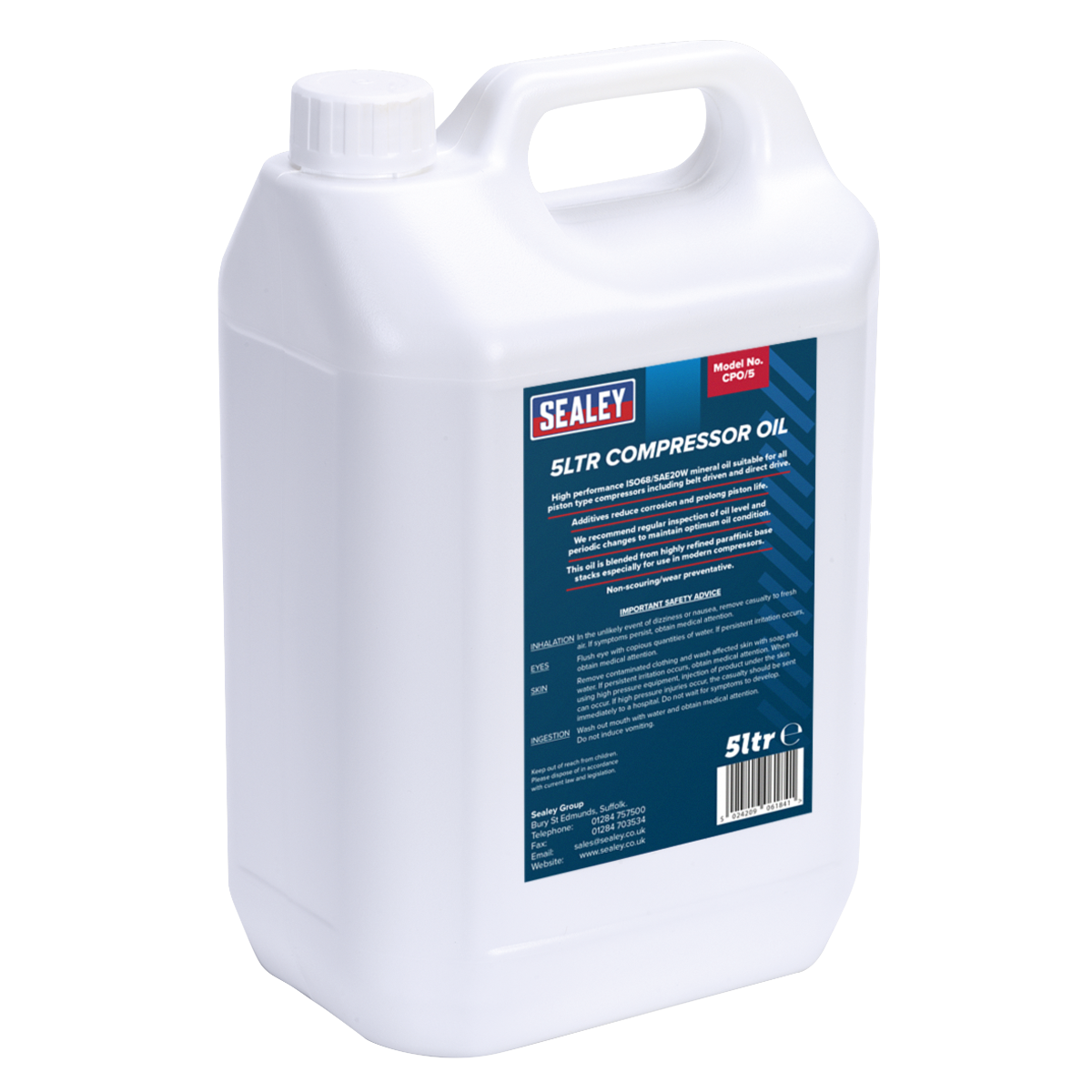 Sealey CPO/5 5L Compressor Oil