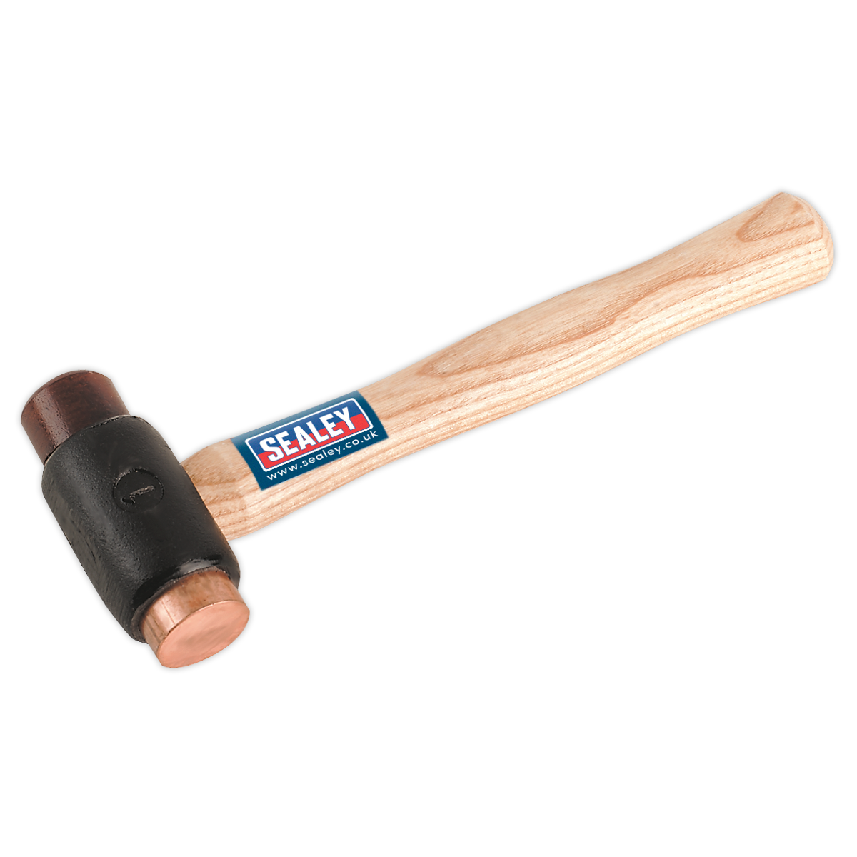 Sealey CRF15 1.5lb Copper/Rawhide Faced Hammer with Hickory Shaft