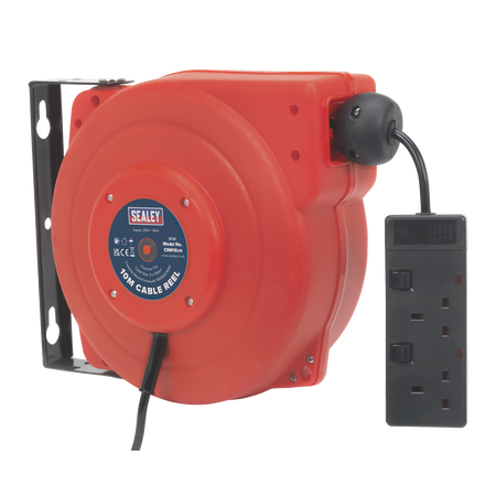 Sealey CRM10 10m Retractable Cable Reel 230V