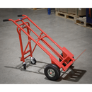 Sealey CST989 250kg 3-in-1 Sack Truck with Pneumatic Tyres
