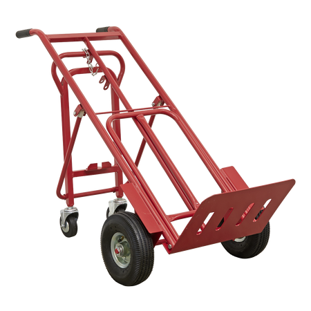 Sealey CST989 250kg 3-in-1 Sack Truck with Pneumatic Tyres