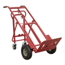 Sealey CST989 250kg 3-in-1 Sack Truck with Pneumatic Tyres
