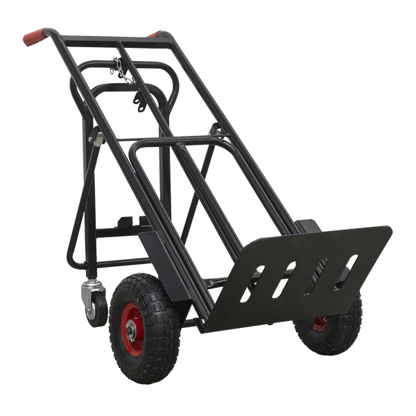 Sealey CST989HD 300kg Heavy-Duty 3-in-1 Sack Truck with PU Tyres