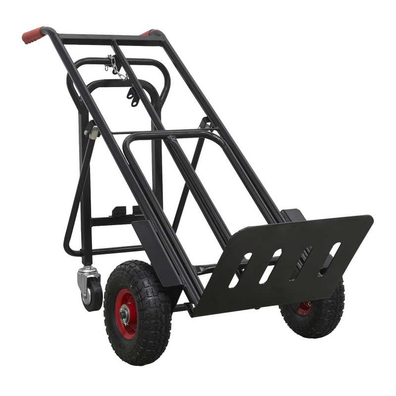 Sealey CST989HD 300kg Heavy-Duty 3-in-1 Sack Truck with PU Tyres