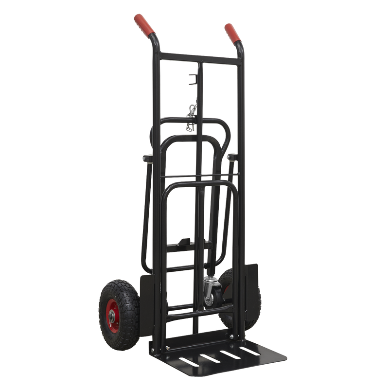 Sealey CST989HD 300kg Heavy-Duty 3-in-1 Sack Truck with PU Tyres
