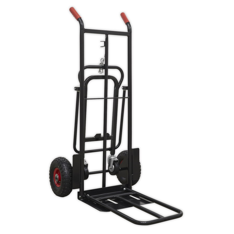 Sealey CST989HD 300kg Heavy-Duty 3-in-1 Sack Truck with PU Tyres