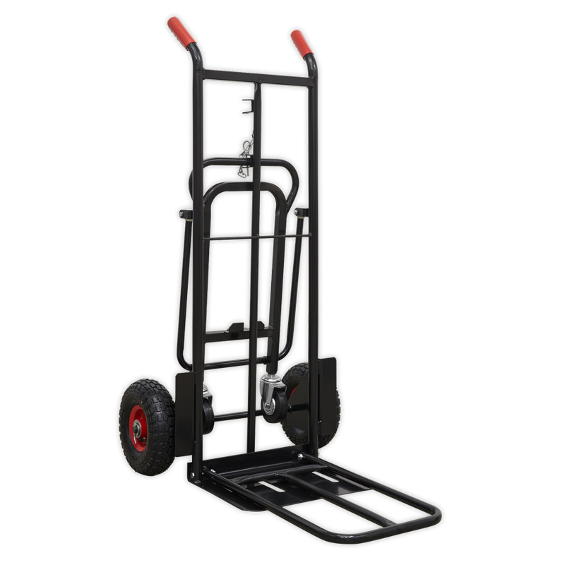 Sealey CST989HD 300kg Heavy-Duty 3-in-1 Sack Truck with PU Tyres