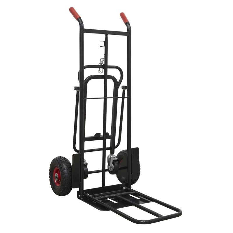Sealey CST989HD 300kg Heavy-Duty 3-in-1 Sack Truck with PU Tyres