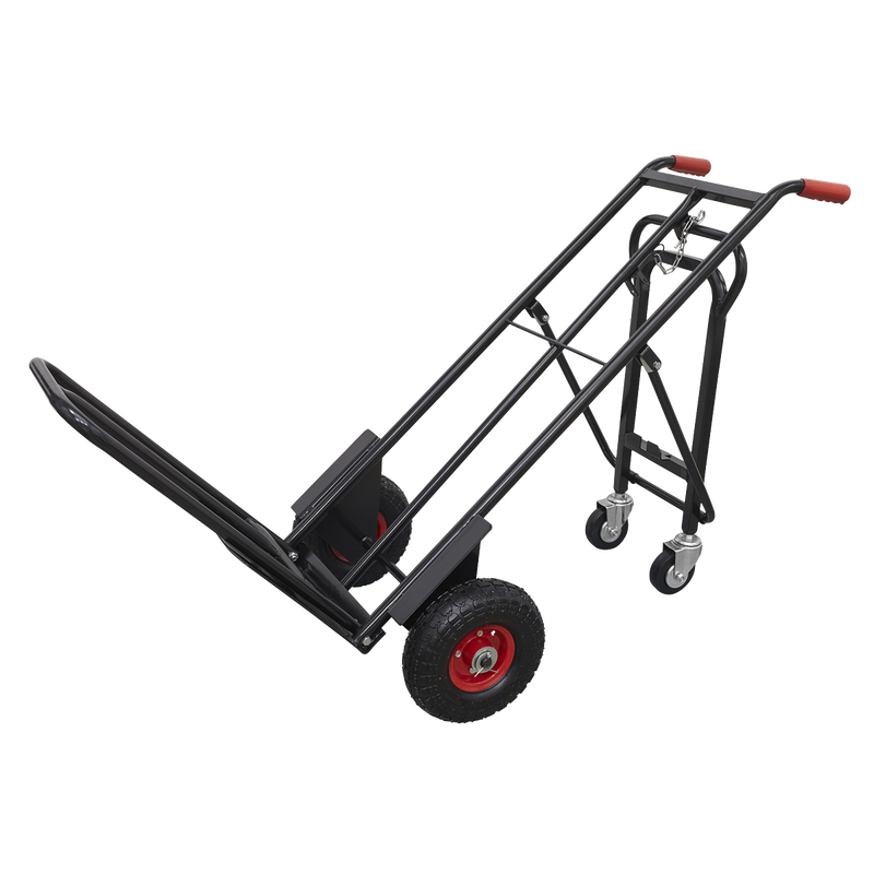 Sealey CST989HD 300kg Heavy-Duty 3-in-1 Sack Truck with PU Tyres