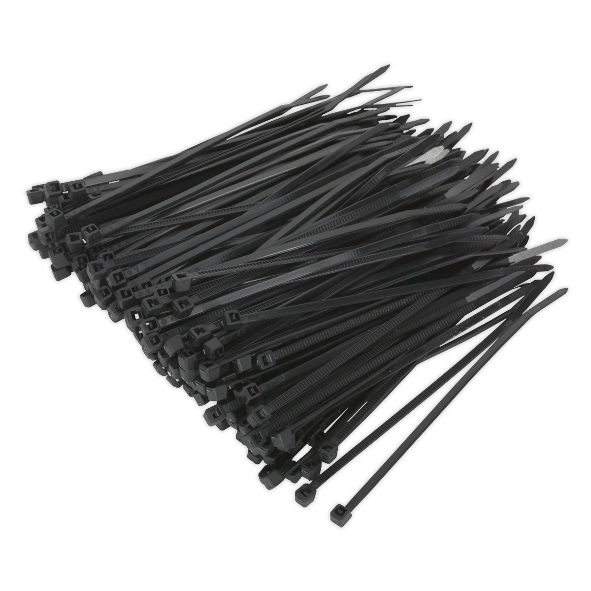 Sealey CT10025P200 100 x 2.5mm Cable Tie Black - Pack of 200