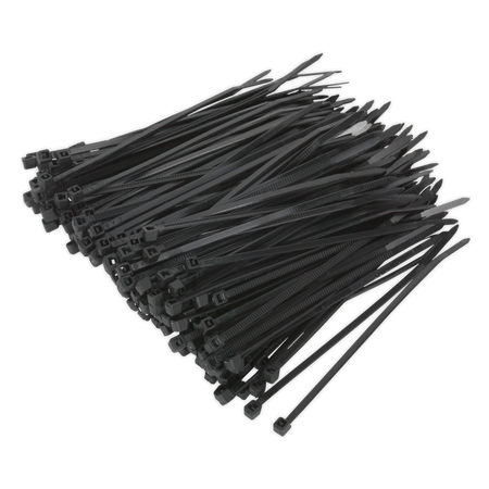 Sealey CT10025P200 100 x 2.5mm Cable Tie Black - Pack of 200