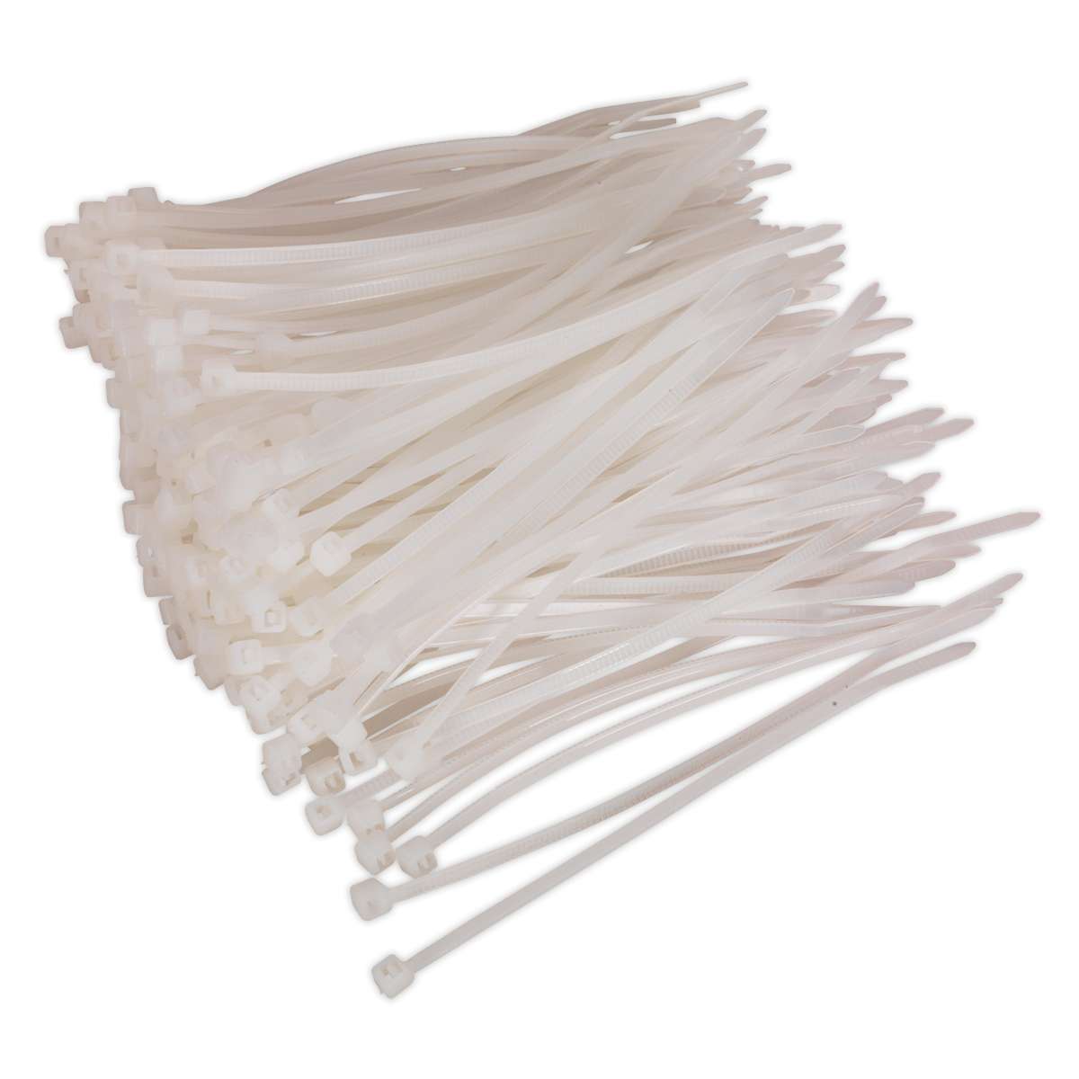 Sealey CT10025P200W 100 x 2.5mm White Cable Tie - Pack of 200