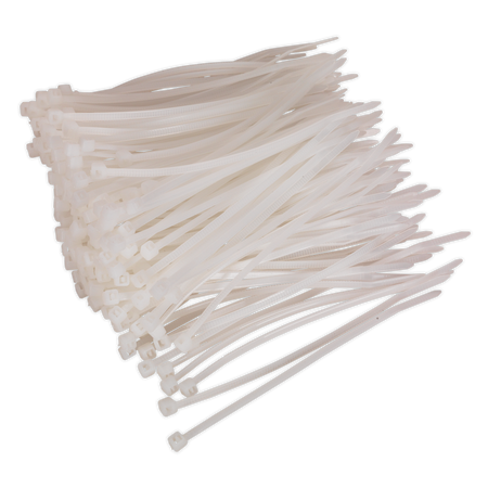 Sealey CT10025P200W 100 x 2.5mm White Cable Tie - Pack of 200