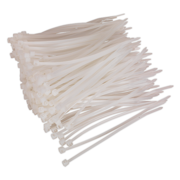 Sealey CT10025P200W 100 x 2.5mm White Cable Tie - Pack of 200