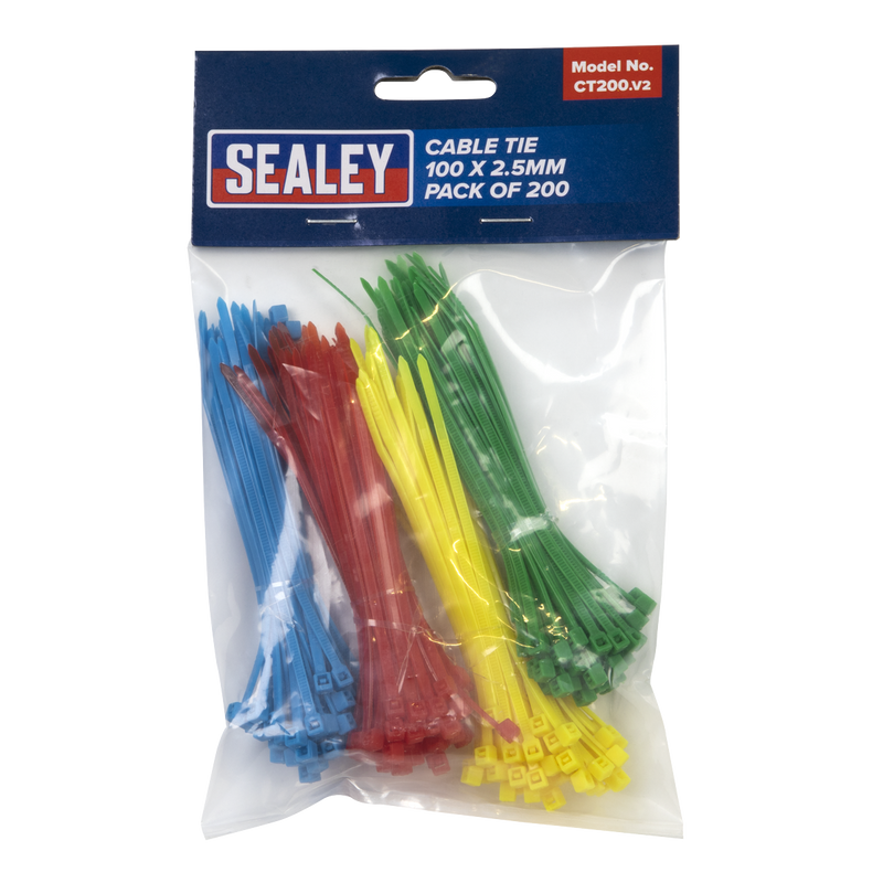 Sealey CT200 100 x 2.5mm Cable Tie - Pack of 200