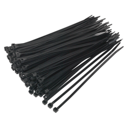 Sealey CT20048P100 200 x 4.8mm Black Cable Tie - Pack of 100