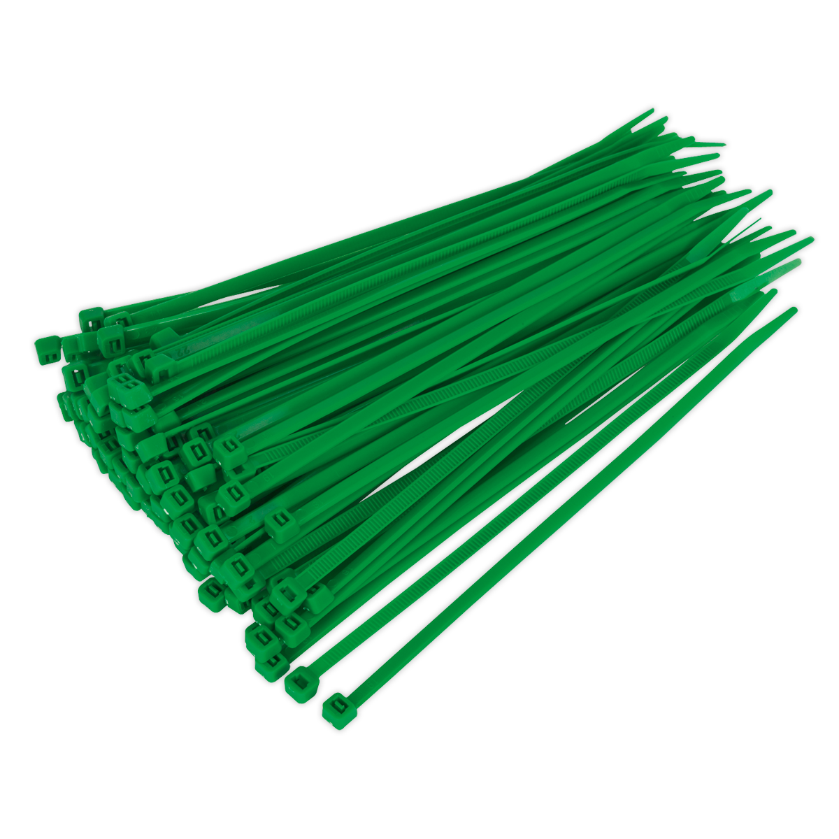 Sealey CT20048P100G 200 x 4.4mm Green Cable Tie - Pack of 100