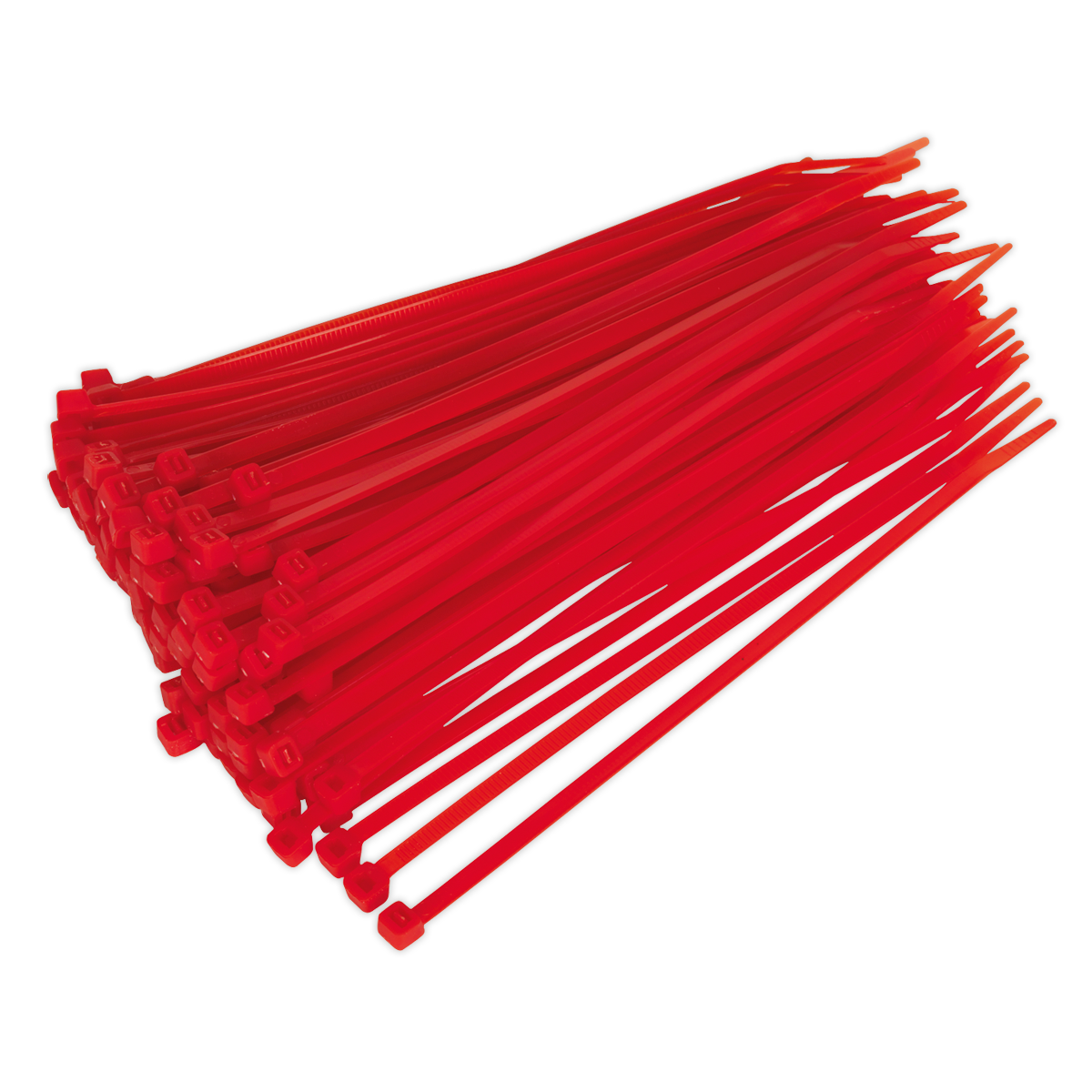 Sealey CT20048P100R 200 x 4.4mm Red Cable Tie - Pack of 100