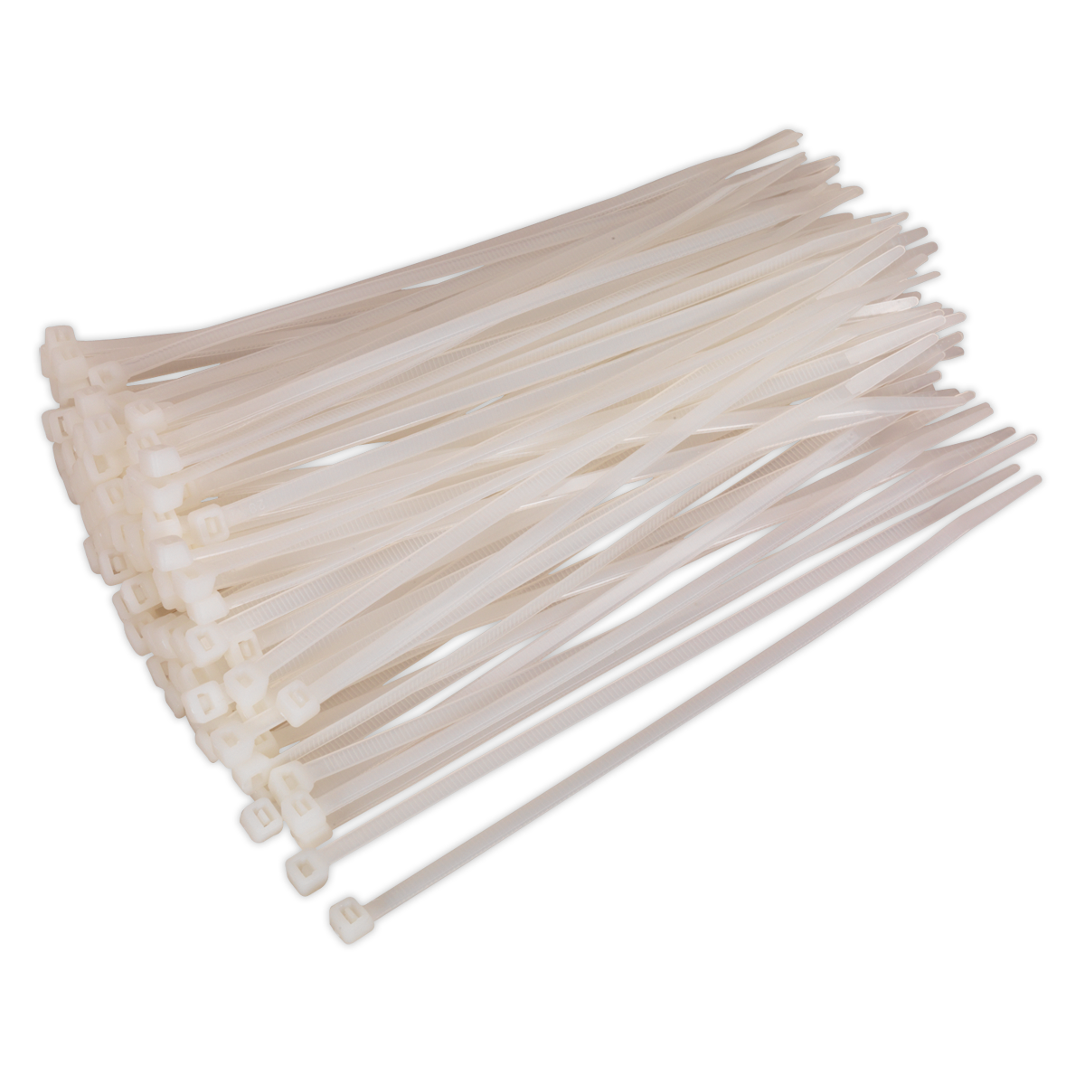 Sealey CT20048P100W 200 x 4.8mm White Cable Tie - Pack of 100