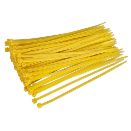 Sealey CT20048P100Y 200 x 4.4mm Yellow Cable Tie - Pack of 100