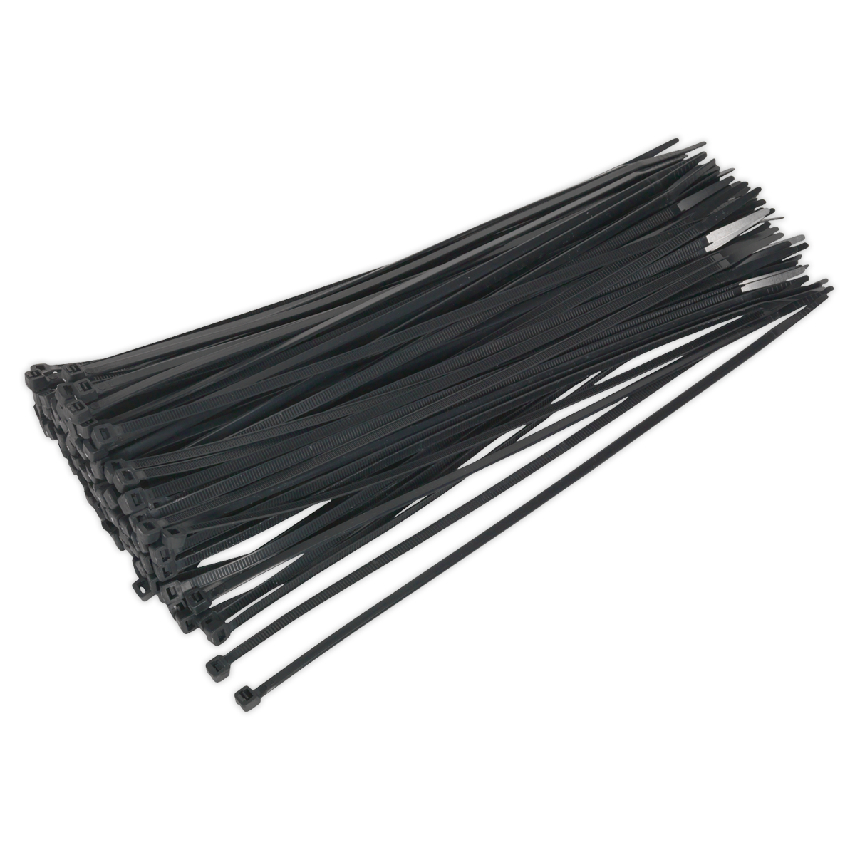 Sealey CT30048P100 300 x 4.8mm Black Cable Tie - Pack of 100