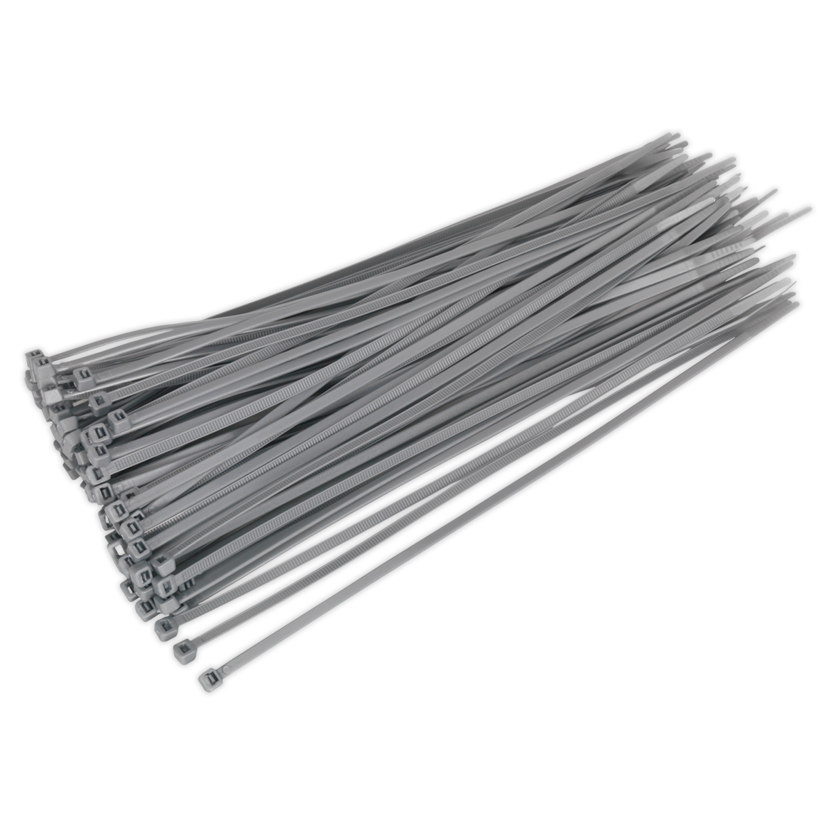Sealey CT30048P100S 300 x 4.4mm Silver Cable Tie - Pack of 100
