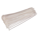 Sealey CT30048P100W 300 x 4.8mm White Cable Tie - Pack of 100