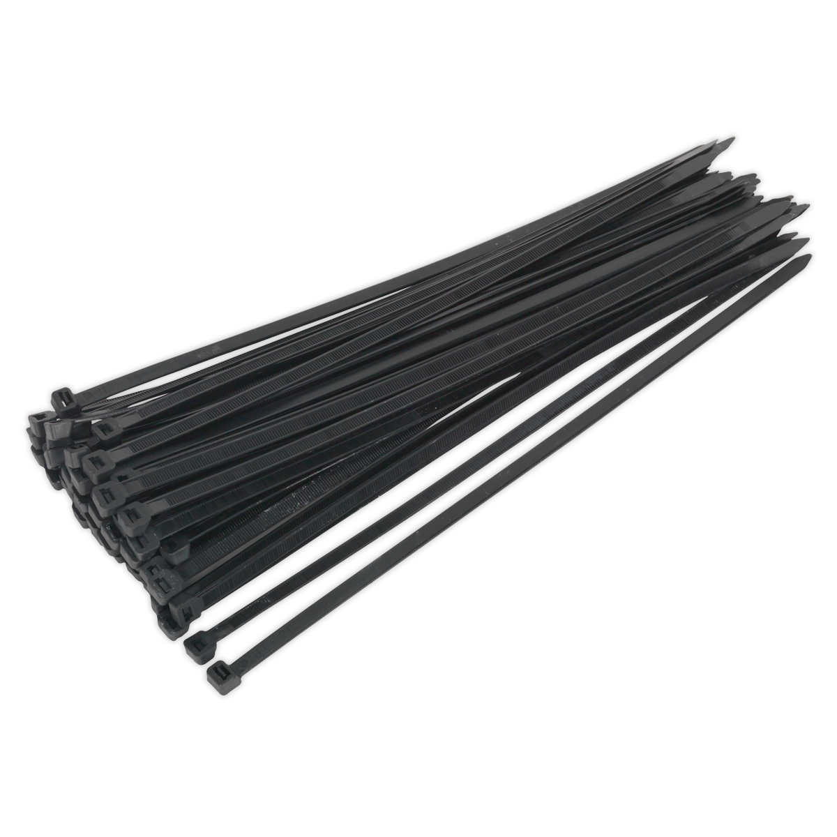 Sealey CT35076P50 350 x 7.6mm Black Cable Tie - Pack of 50