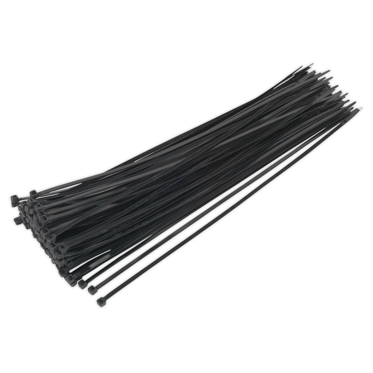 Sealey CT38048P100 380 x 4.8mm Black Cable Tie - Pack of 100