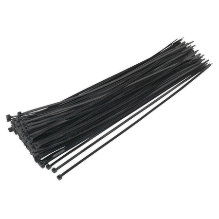 Sealey CT38048P100 380 x 4.8mm Black Cable Tie - Pack of 100