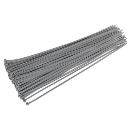Sealey CT38048P100S 380 x 4.4mm Silver Cable Tie - Pack of 100