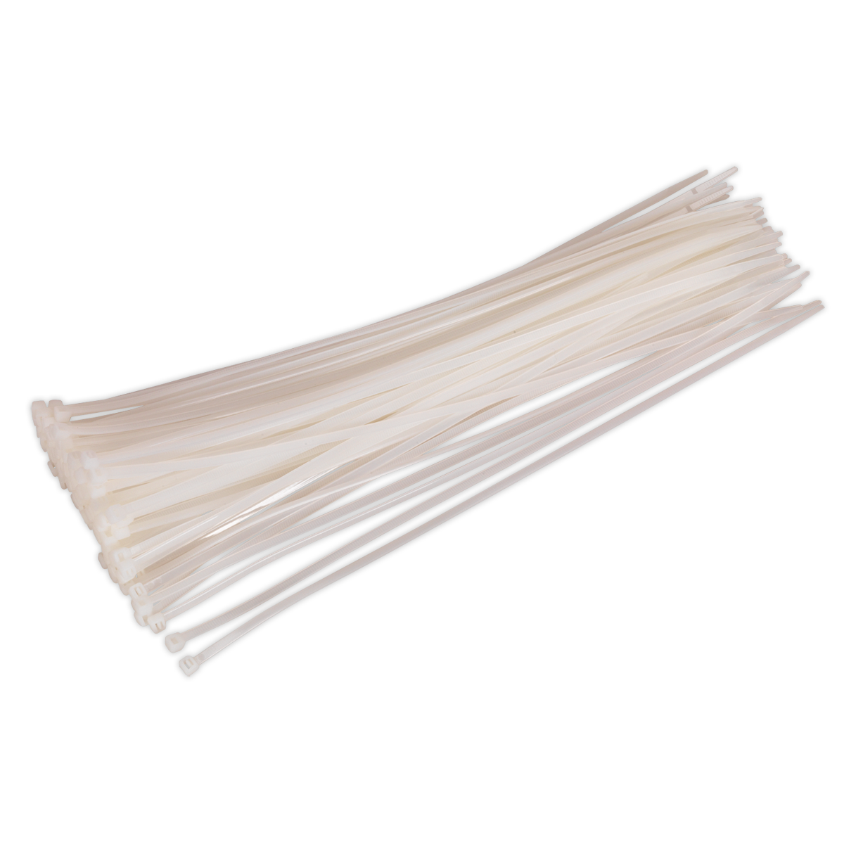 Sealey CT38048P100W 380 x 4.8mm White Cable Tie - Pack of 100