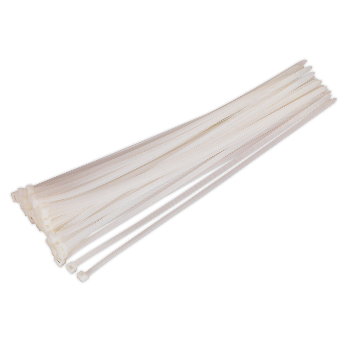 Sealey CT45076P50W 450 x 7.6mm White Cable Tie - Pack of 50