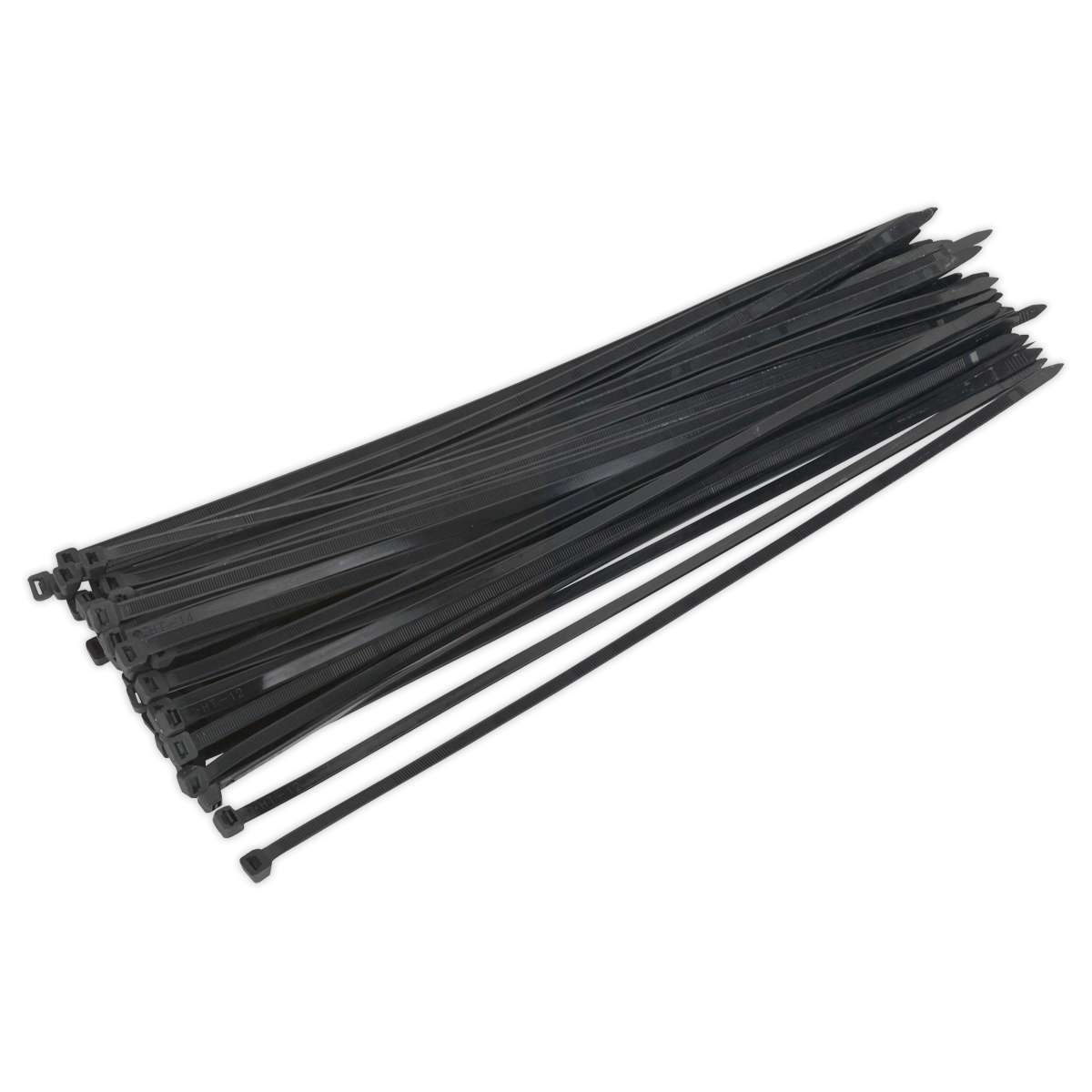 Sealey CT45076P50 450 x 7.6mm Black Cable Tie - Pack of 50