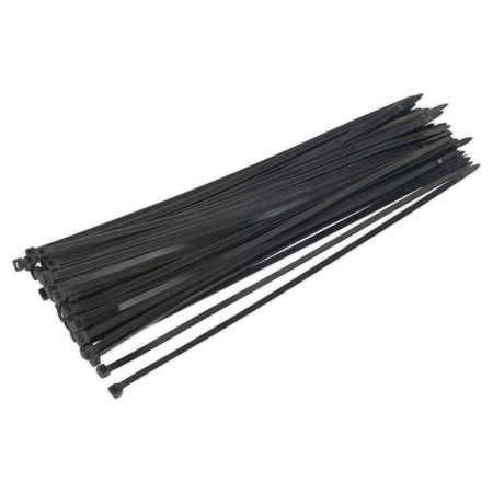 Sealey CT45076P50 450 x 7.6mm Black Cable Tie - Pack of 50