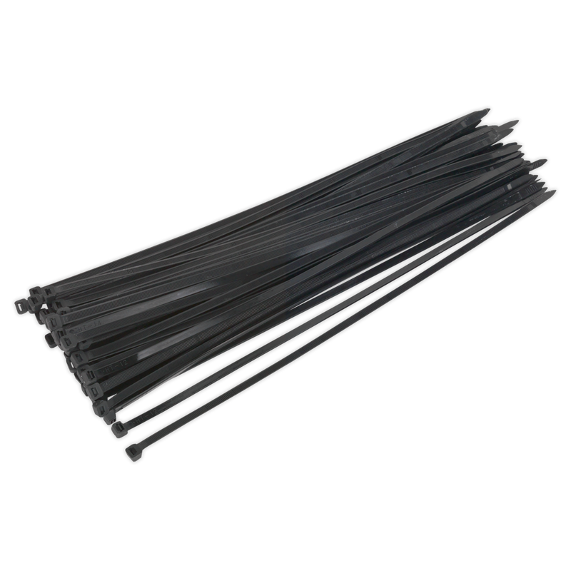 Sealey CT45076P50 450 x 7.6mm Black Cable Tie - Pack of 50