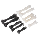 Sealey CT600BW Cable Tie Assortment Black/White - Pack of 600