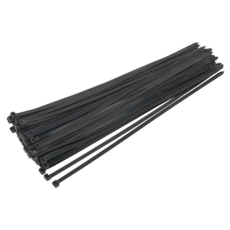 Sealey CT65012P50 650 x 12mm Black Cable Tie - Pack of 50