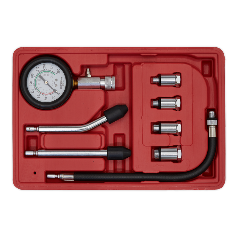 Sealey CT955 8pc Petrol Engine Compression Test Kit