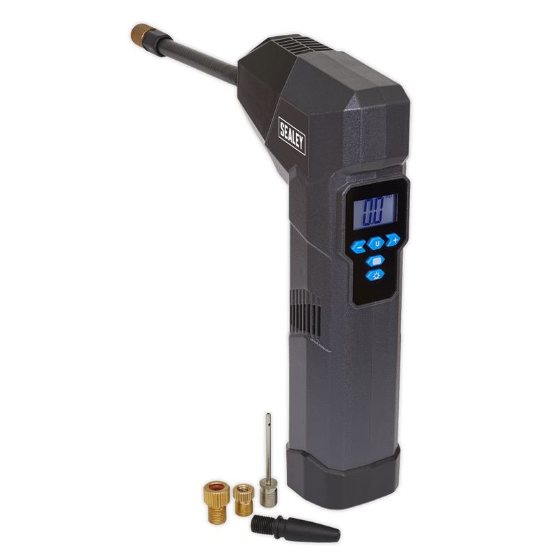 Sealey CTI120 Compact Rechargeable Tyre Inflator & Power Bank with Work Light
