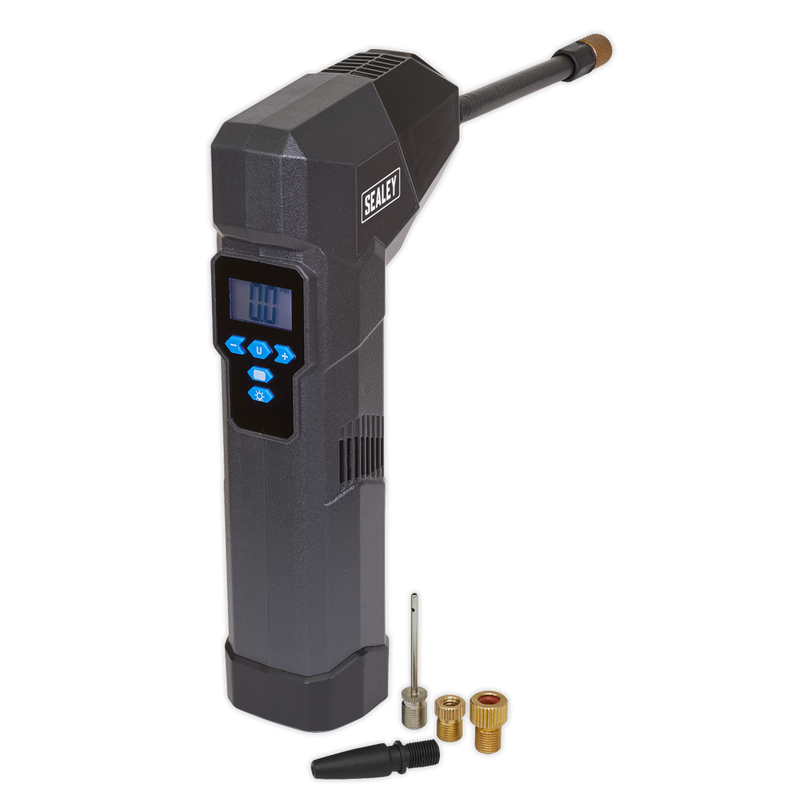 Sealey CTI120 Compact Rechargeable Tyre Inflator & Power Bank with Work Light