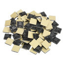 Sealey CTM2020B 20 x 20mm Black Self-Adhesive Cable Tie Mounts - Pack of 100