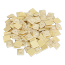 Sealey CTM2020W 20 x 20mm White Self-Adhesive Cable Tie Mounts - Pack of 100