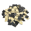 Sealey CTM2525B 25 x 25mm Black Self-Adhesive Cable Tie Mounts - Pack of 100