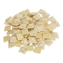Sealey CTM2525W 25 x 25mm White Self-Adhesive Cable Tie Mounts - Pack of 100